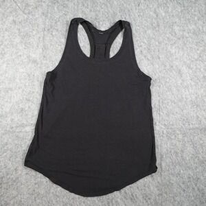 Lululemon Top Women S/M Black Racerback Pleated Back Athletic Workout Tank